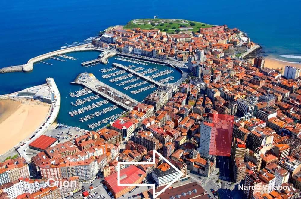 Апартаменты Puerto Deportivo Centro - Wifi Хихон Экстерьер фото